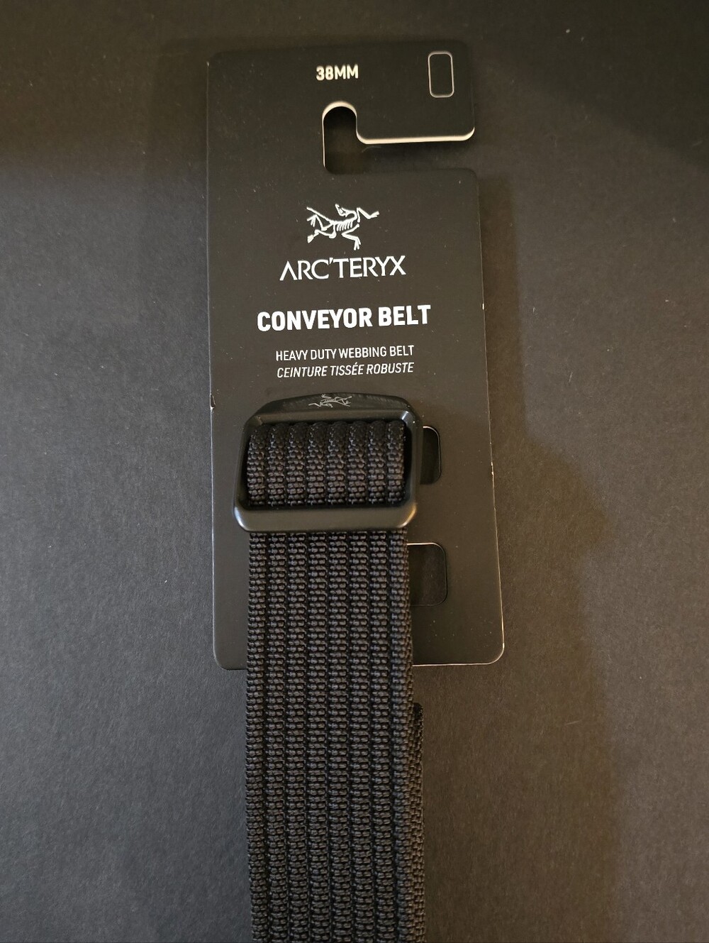 Arc'Teryx 38mm Conveyor Belt Black SZ M